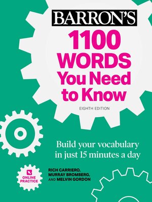 cover image of 1100 Words You Need to Know + Online Practice